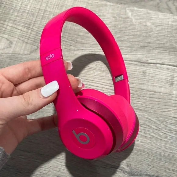 Headphones | Beats Solo 2 Pink Wired | Poshmark